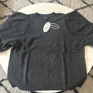 Scoop Charcoal Crewneck Sweater